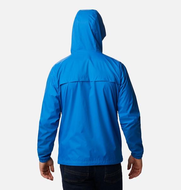 Columbia Oroville Creek Rain Jacket Blue For Men's NZ18926 New Zealand